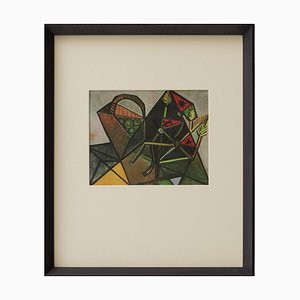 Pablo Picasso, Editions du Chene Composition, 1943, Color Cliche, Framed