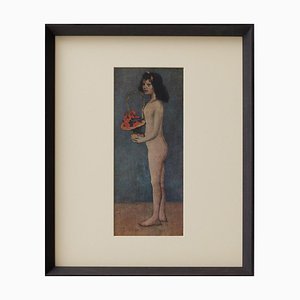 Pablo Picasso, Editions du Chene Composition, 1943, Color Cliche, Enmarcado