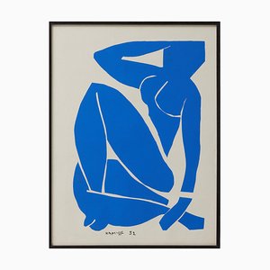 Henri Matisse, Cut Out Nu Bleu, 1970, litografía, Enmarcado