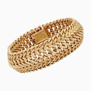 18 Karat Yellow Gold Flexible Bracelet, 1960s