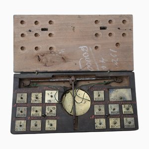18th Century Trebuchet, Money Changers Balance with Weights
