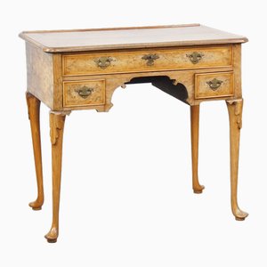 Antique Dutch Burl Walnut Writing or Side Table, 18th Century