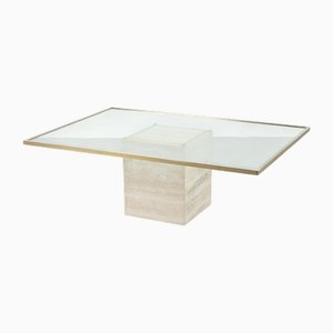 Travertine Coffee Table by Roger Vanhevel