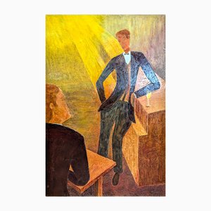 A. Gueno, Ymoa Bar Scene, 1998, Painting