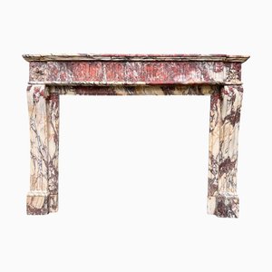 Grande Cheminée Brèche Louis Xvi en Marbre, 1800