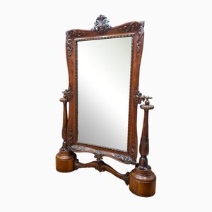 Psyche Mirror in Walnut with Original Mirror, 1850s