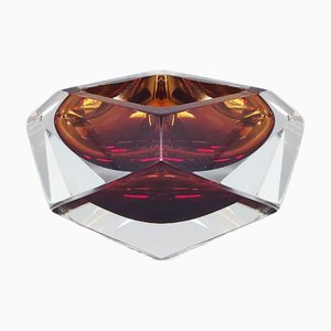 Brown Ashtray or Catchall by Flavio Poli for Seguso, Italy, 1960s