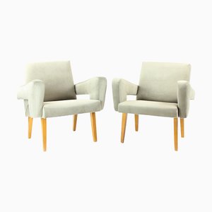 Mid-Century Armchairs with Stool from Tatra, Czechoslovakia, 1960s, Set of 3