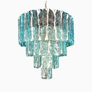 Lampadario in vetro di Murano in stile Murrina, Italia, anni 2010