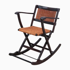 Mid-Century Folding Rocking Chairs from Fratelli Reguitti, 1950s