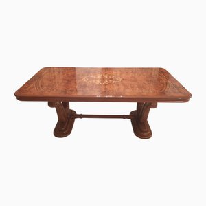 Walnut Root Dining Table and Decorations from La Permanente Mobili Cantù, 1980