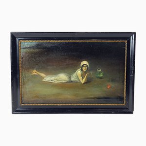 Zamutov, Young Lady, 1940, Dipinto ad olio, Incorniciato