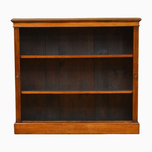English Victorian Open Bookcase in Walnut, 1890