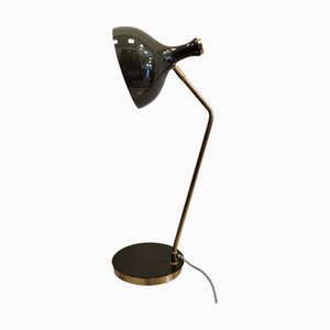 Olivgrüne Vintage Tischlampe aus Eisen, Frankreich, 1990er
