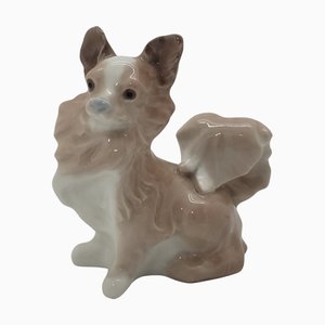 Figurine Chien Papillón en Porcelaine Émaillée de Lladró, Espagne, 1970s