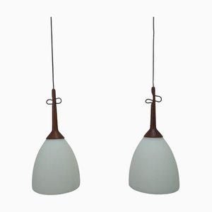 Mid-Century Hängelampen, 1950er, 2er Set