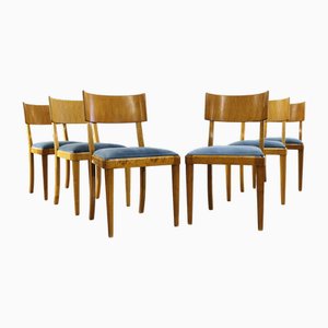 Sedie da pranzo vintage Art Deco, Svezia, anni '40, set di 6