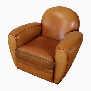 Club chair vintage in pelle, 1980