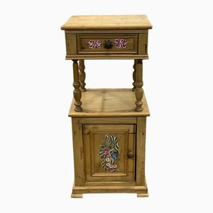 Fir Bedside Table, Early 20th Century
