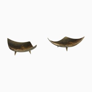 Mid-Century Modern Brass Bowls, 1950s, Set of 2