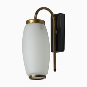 Italienische Vintage Wandlampe aus Messing, 1950er