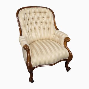 Victorian Mahogany Armchair, 1850
