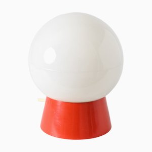 Space Age Orange and White Table Lamp, 1960s
