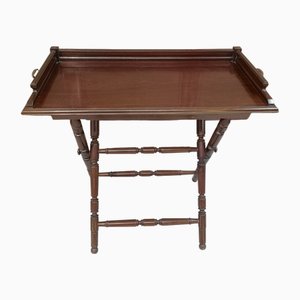 Mahogany Folding Side Table