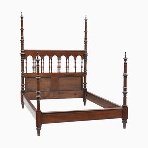 Letto a baldacchino antico, Francia, XIX secolo