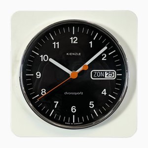 Vintage White Bakelite Chronoquartz Wall Clock from Kienzle International, 1970s