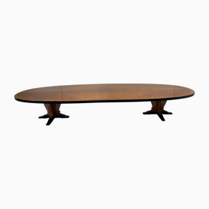 Mesa de comedor o conferencia italiana Art Déco, años 50