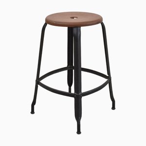 Französischer Vintage Hocker im Stil von Nicolle, 1950er