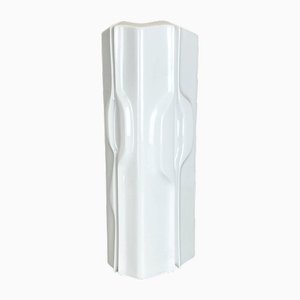Large Op Art German Porcelain Vase by Fürstenberg Ceramics, Germany, 1970s