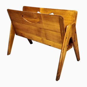 Light Wood Magazine Rack by Ico & Luisa Parisi, 1950s