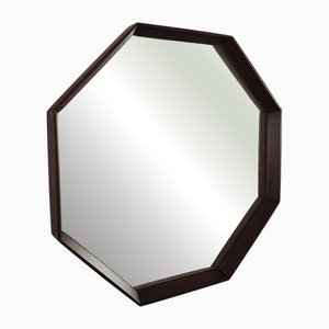 Miroir Octogonal en Teck, 1960