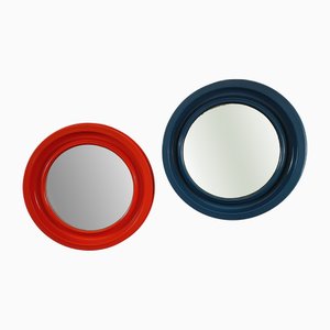 Colored Plastic Mirrors, 1970s, Set of 2