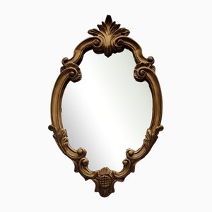 Vintage Rococo Style Crested Mirror, 1960s