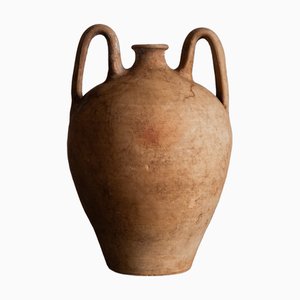 Large Mediterranean Unglazed Terracotta Amphora, Early 20th Century