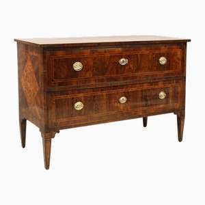 18th Century Louis XVI Italian Chest of Drawers in Walnut