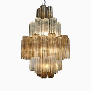 Vintage Pear-Shaped Murano Glass Chandelier in the style of Barovier, Venice, Italy, 2004