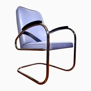 Mod moderne Bauhaus. Chaise Cantilever Rs7 en Acier Tubulaire de Mauser Werke, Allemagne, 1935