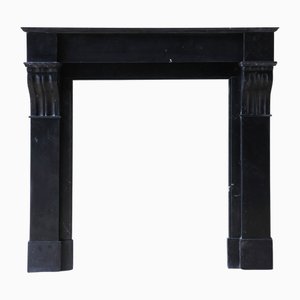 Antique Dutch Black Marble Mantel Piece, 1890s