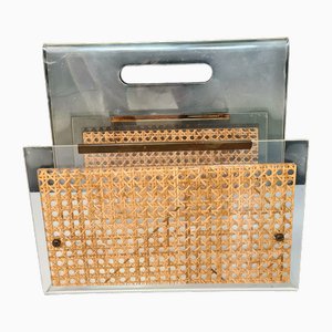 French Magazine Rack from Dior Home, 1970s