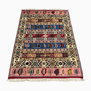 Handmade Colorful Rug, 1980s