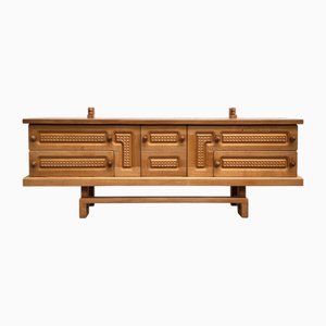 Credenza vintage in quercia di Guillerme & Chambron per Your Home, anni '60