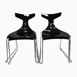 Delfy Dining Chairs by Gino Carollo for Ciacci Kreaty, Italy, 1990s, Set of 4
