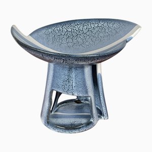 Portacandele postmoderno in ceramica e lampada aromatica, Germania, anni '80