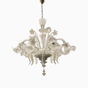 Großer Venezianischer Kronleuchter aus Muranoglas, 1960er