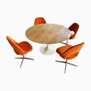 72 U Conference or Side Chairs in Kvadrat Fabric by Eero Saarinen for Knoll Inc. / Knoll International, 1960s, Set of 6