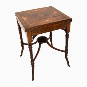 Edwardian Envelope Card Table, 1890s